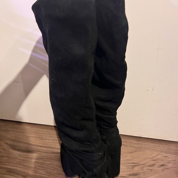 Aisha Lace up slouchy boots - Picture 3 of 4